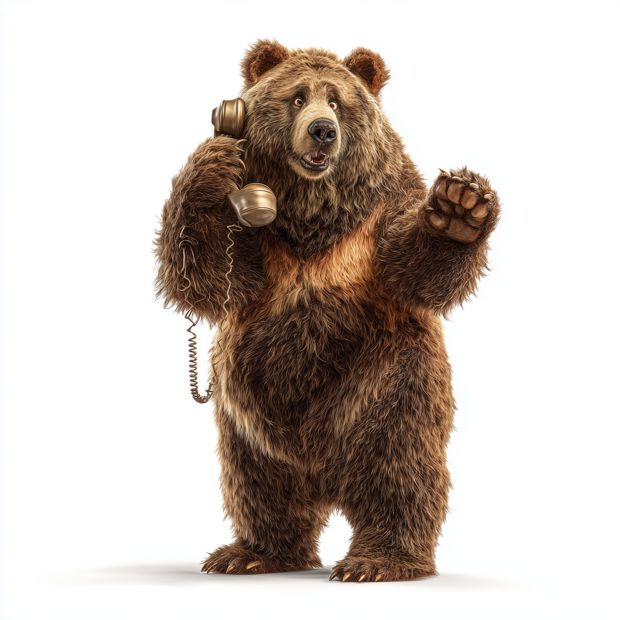 herve0109_Brown_bear_standing_upright_holding_a_vintage_telepho_cf9d4342-fd7a-44d4-948e-7b7763c6be64